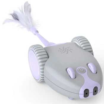 

Interactive Cat Feather Toys Automatic Electric Catching Mouse Toy Adjustable Toy Interactive Toy for Cat or Kitten