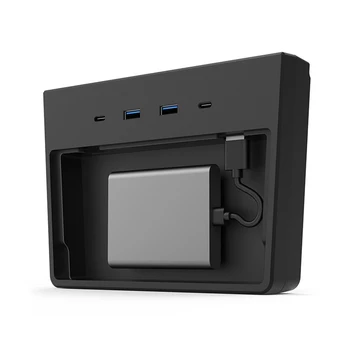 

USB Hub SSD Disk Storage Box Center Console Kit Accessories for New/Old Tesla Model 3 Y Charging Pad Type-C USB-C Connector