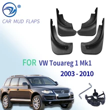 Dla VW Touareg 1 Mk1 2003 #8211 2010 błotniki błotniki z przodu z tyłu klapa błotna klapy błotniki błotnik 2004 2005 2006 2007 2008 2009 tanie tanio TSSKER Iso9001 High Grade Semi-Rigid ABS Platic Protection 2003-2010