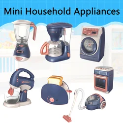 Mini appareils ménagers, jouets de cuisine pour enfants, Machine à laver, aspirateur, jouet grille pain, jouets pour filles et garçons 