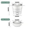 220v Collapsible Electric wok multi-functional household pot dormitory student  electric Rice cooker mini electric cooking pot 6