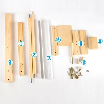 

Craft Needlework Holder Handmade Tools Embroidery Tabletop Crossstitch Stand Frames Solid Wooden Sewing Floor Home Adjustable