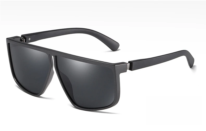 45977 поляризованные пластиковые титановые солнцезащитные очки для мужчин с неправильной оправой модные очки UV400 Солнцезащитные очки для вождения - Цвет линз: C8 gray