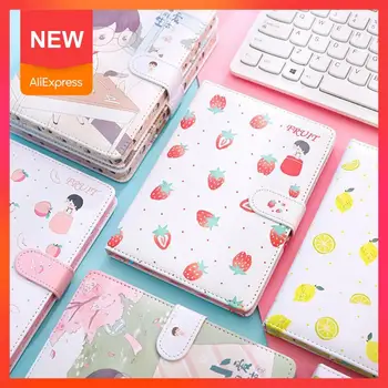 

Kawaii Mini Notebook Thick Fruit Strawberry Account School Notebook13.5*18.5cm Supplies Stationery Planner Diary Student I5L6