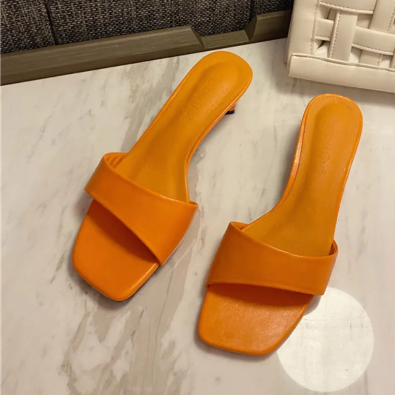 sandals orange color