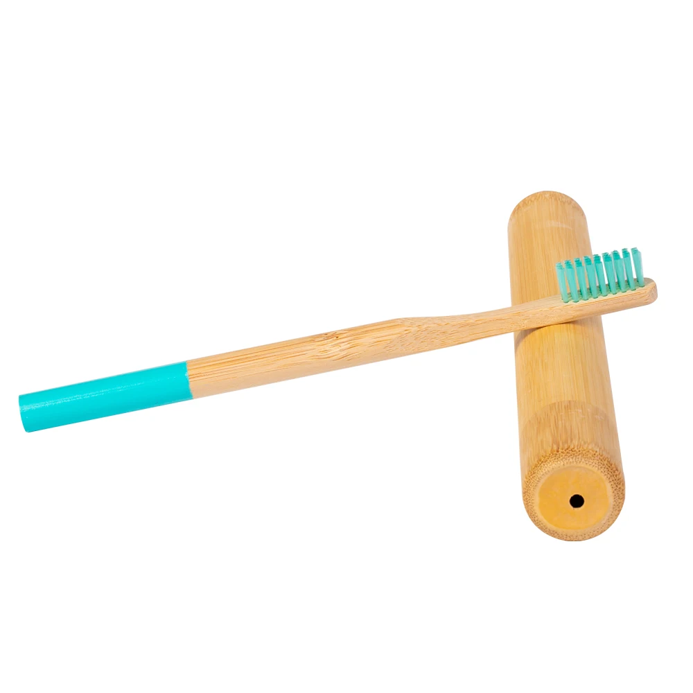 1 шт. деревянная зубная щетка+ 1 шт. бамбуковая трубка Экологичная зубная щетка из натурального бамбука дорожный футляр Мягкая головка зубная щетка 2 шт. упаковка