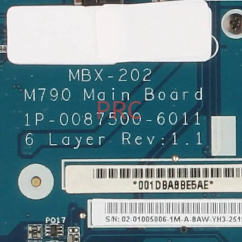 Placa-mãe para notebook sony segunda peça m90 usada pga 478mn ddr2