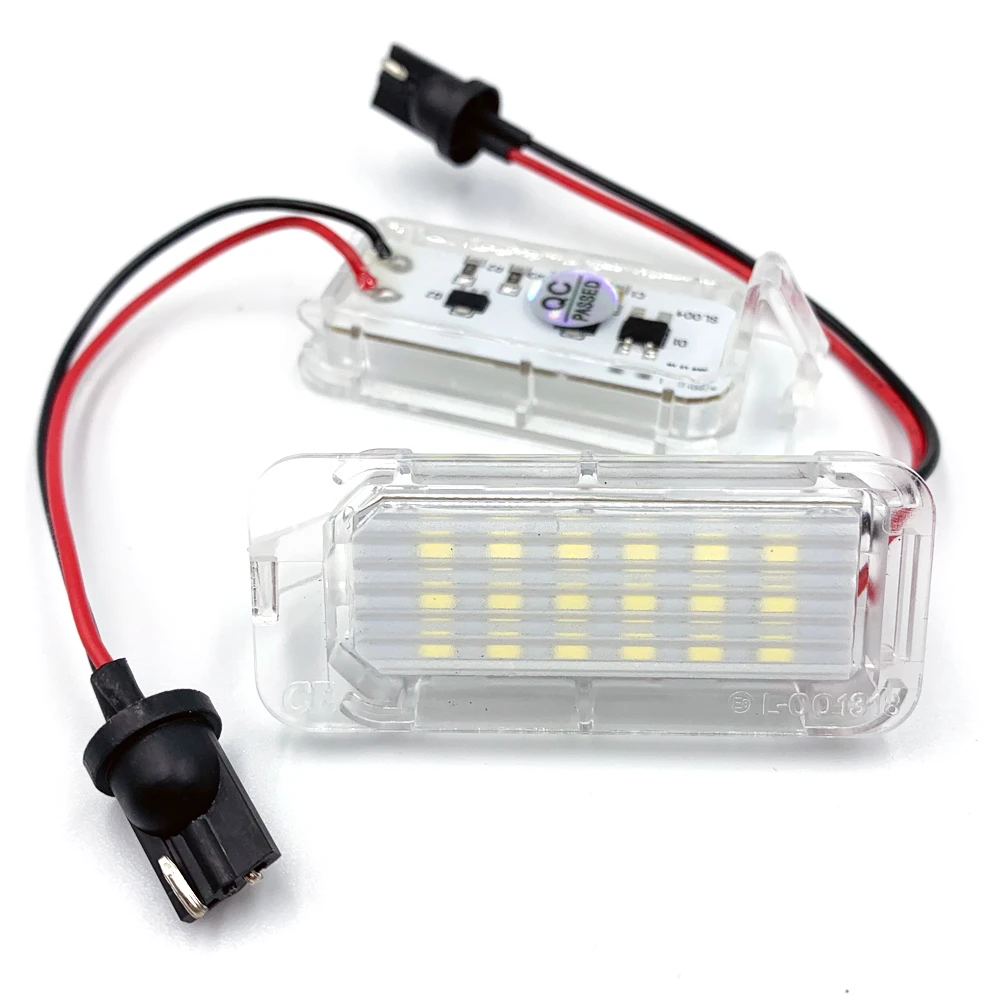 Pair LED License Plate Lamp for Ford Fiesta Focus S-MAX C-MAX Kuga Mondeo Galaxy Pair LED License Plate Lamp for Ford Fiesta Focus S-MAX C-MAX Kuga Mondeo Galaxy