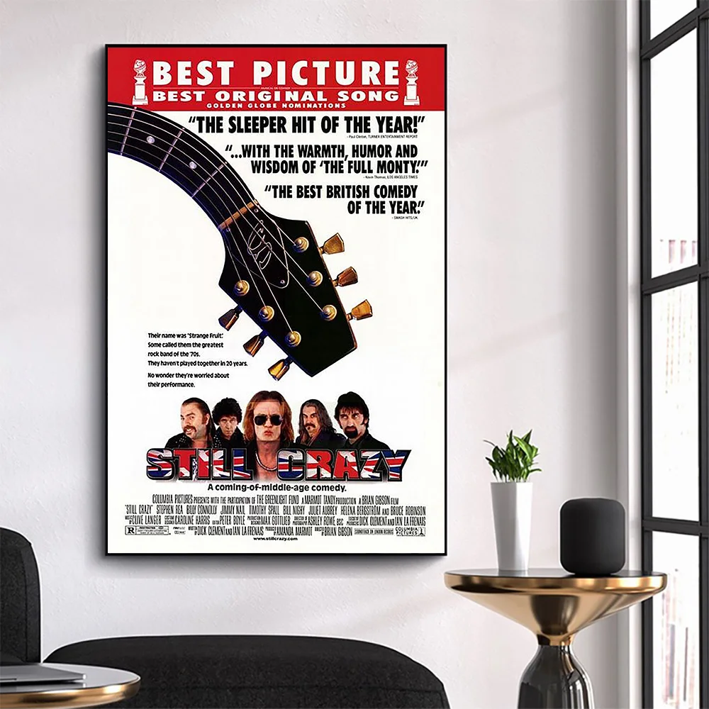 

WM3192 Still Crazy Classic Movie HD Silk Fabric Poster Art Decor Indoor Painting Gift