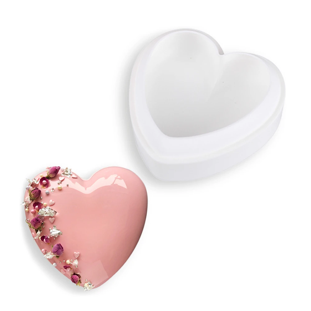 Creative Large Heart Shaped DIY Baking Tools Silicone Resin Cake Mold Mousse Molds Chocolate Mould Kitchen Accessories | Дом и сад