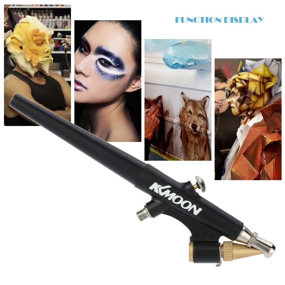 KKmoon 0,8 мм Высокая распылительная сифонная подача Аэрограф одного действия набор воздушных кистей для макияжа художественная живопись тату Маникюр аэрограф