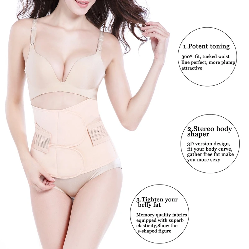 SEWS-Postpartum Support Abdominal Belt Postpartum C Part Recovery Belt Navel Ring