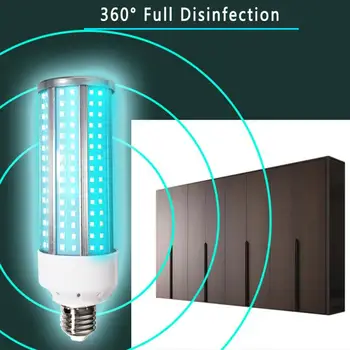 

60W E26/E27 UVC Ozone Light Ultraviolet Sterilizing UV Household Lamps Corn Bulb Tube Sterilizer Germicidal Disinfection Lamp