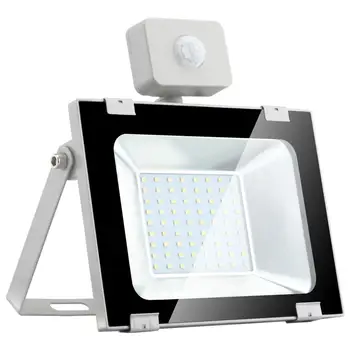 

2 Pcs / Set Motion Sensor LED Floodlight 50 W 220 V Floodlight Reflector Foco LED Outside Waterproof IP65 Outdoor SpotLight