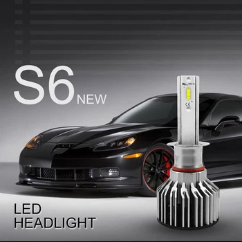 

1 pair S6 H1 6000K 60W 7600LM Car LED Headlight Bulbs Fog Light