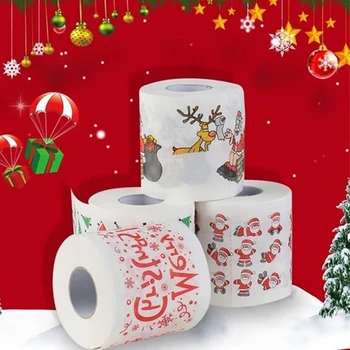 

Christmas Toilet Roll Paper Home Santa Claus Bath Toilet Roll Paper Christmas Supplies Xmas Decor Tissue Roll 1 Roll 2 Ply