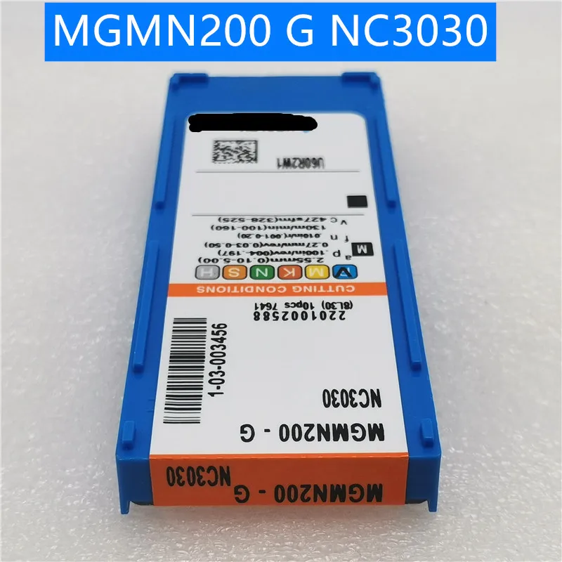 

10PCS MGMN200 G NC3030 Carbide Insert grooving cutting tools CNC turning tool for metal Cutting plate turning chisel