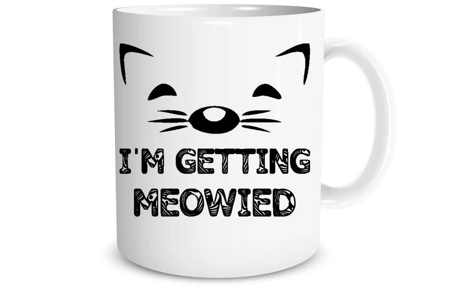 Я получаю Meowied 11 унций, чашки для кофе Свадебная кружка забавная кружка идеальный подарок