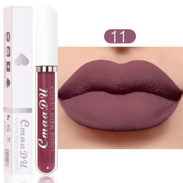 18 Colors Matte Bullet Lipstick Make Up Waterproof Long Lasting Moisturizing Velvet Lipstick Not Easy To