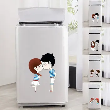 

High Quality Home Washing Machine Dryer Top Cover Cartoon Automatic Sunscreen Waterproof Protector Dust Cover Household Supplies