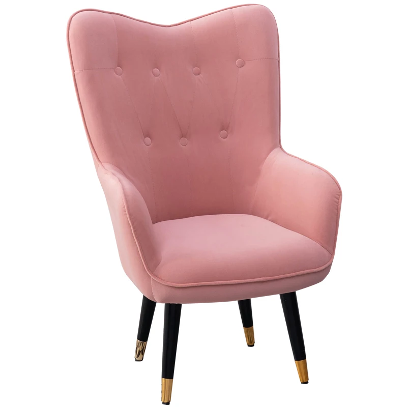 Lazy sofa ins light luxury small apartment bedroom fabric balcony chair armrest single |