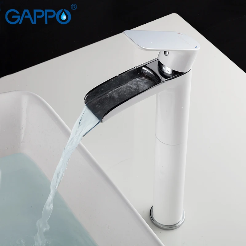 GAPPO Basin Faucets chrome basin mixer bathroom faucet tap waterfall faucet water tap single handle brass tap faucet torneira