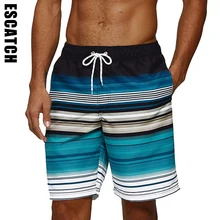 Новые мужские шорты для плавания быстросохнущая пляжная одежда для отдыха Бермуды для плавания большие брюки купальные костюмы с карманами