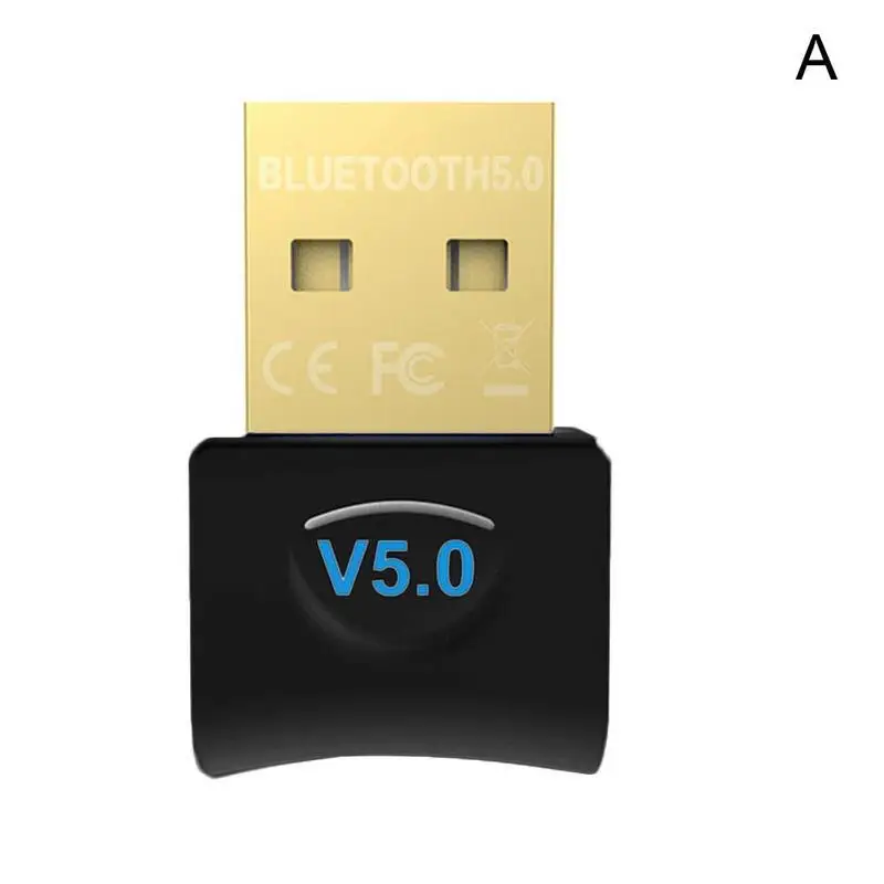 1 шт. Круглый 5,0 с CD Bluetooth приемник адаптер 5,0 беспроводной Usb адаптер двойной режим чип беспроводной передачи аудио - Цвет: A