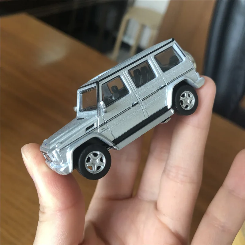 Коллекционные игрушки для детей из сплава, спортивные статические модели автомобилей, супер автомобиль, подарок для мальчика 1: 64 G55 AMG 7 см, внедорожник