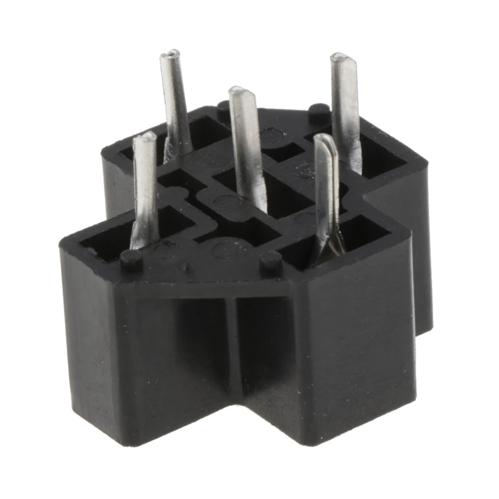 

40A 5Pin Relay Connector PC Board Mount Micro Relay Socket PCB Thermoplastic Relay