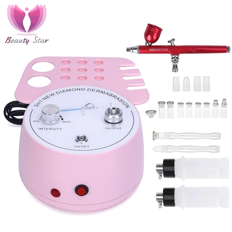 

3 In 1 Diamond Microdermabrasion Dermabrasion Machine Water Spray Exfoliation Beauty Machine Facial SPA Skin Peeling Device