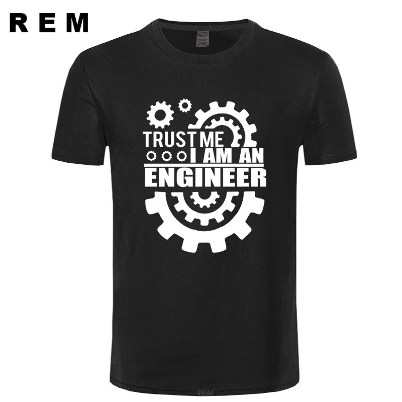 Забавная Новая модная мужская футболка с надписью TRUST ME Я инженер в жизни