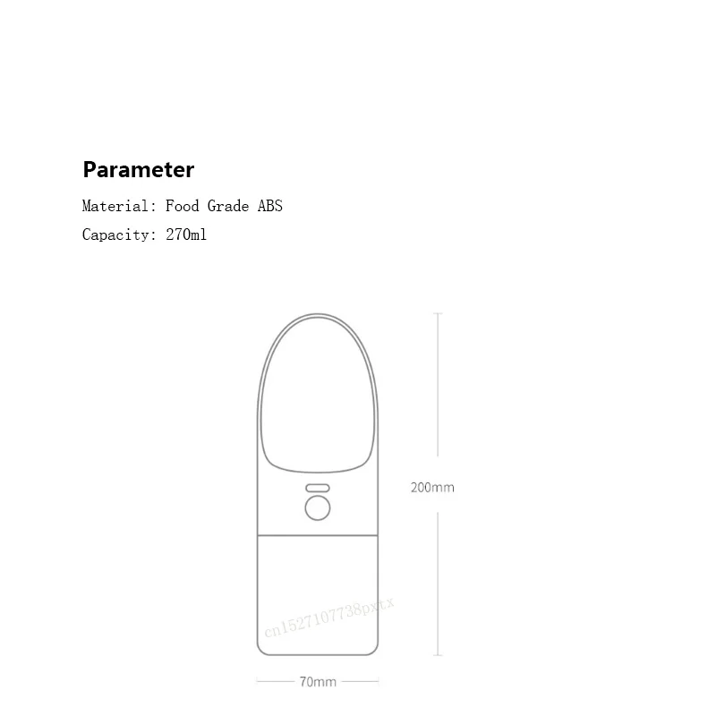 Xiaomi mi jia MOESTAR ROCKET 230 мл портативная бутылка для воды для собак модная бутылка для воды для путешествий для собак