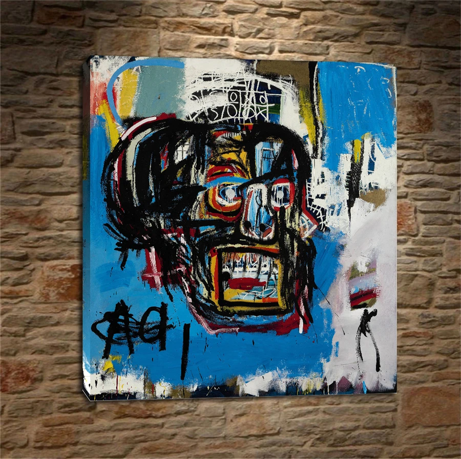 Jean Michel Untitled graffiti Canvas Oil Painting Modern Wall Art Pictures Canvas Print For Living Room HD Home Decor Poster