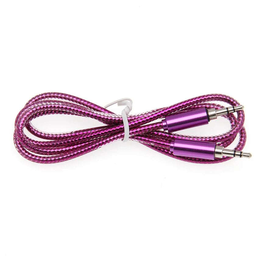 1m Aux Audio Cable 3 5mm Jack Male to Male Stereo AUX Cables Cord for Headphone Car Speaker Computer