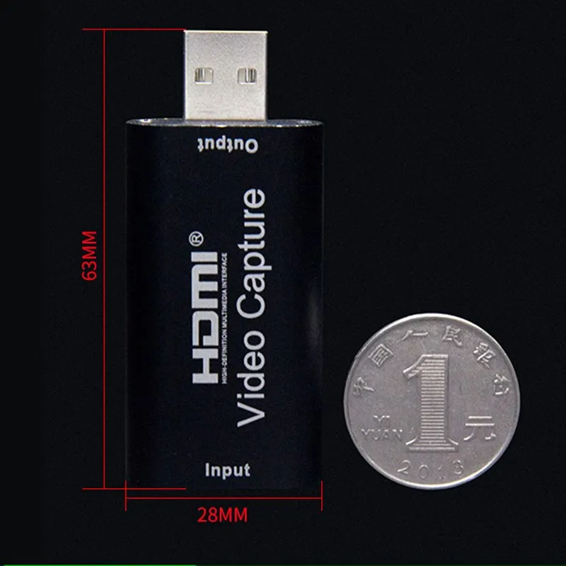 Карта видеозахвата HDMI Full HD 1080P 30 кадров/с USB 2 0|Кабели HDMI| |