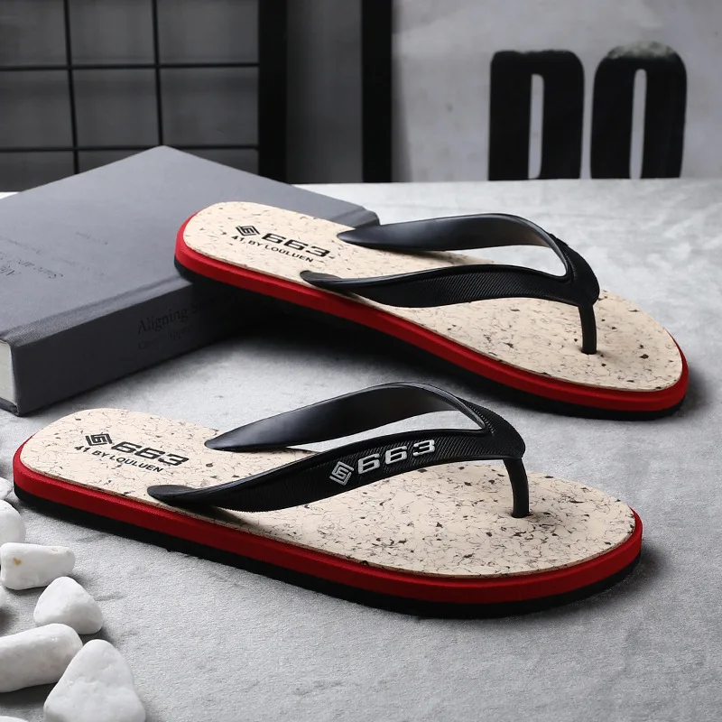 

Flip-flops Men's 2019 New Style Summer Students Korean-style Versitile Fashion Outer Wear Flip-flops Cool Soft-Sole Sandals