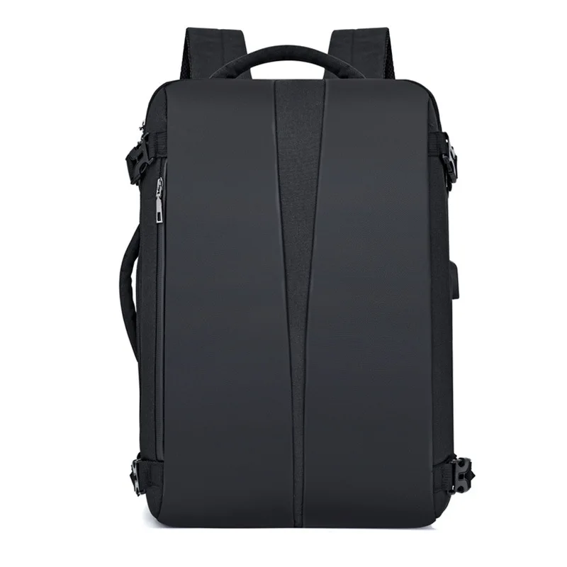 Big Capacity Anti Theft Men Backpack Laptop Waterproof USB Back Pack Women Oxford College Student Bagpack School Bag for Teenage - Цвет: Черный