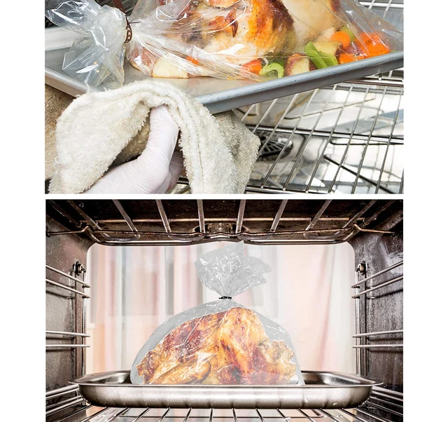 10/20pcs Small/Large Turkey Bag Oven Roasting Bags Baking Sleeve