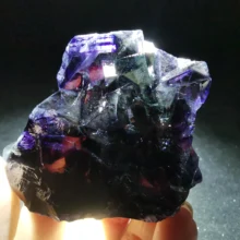 87gNatural dark purple fluoritecrystal mineral specimen 87gNatural dark purple fluoritecrystal mineral specimen