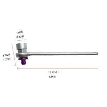 

11mm Aperture Manual Brake Oil Drainer Drain Plug Wrench Car Repair Modification