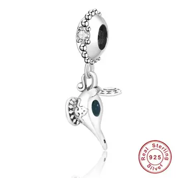 

Fit Pandora Bracelet Authentic 925 Sterling Silver Bead Magic Lamp Pendant Charm DIY Jewelry Making Factory Wholesale Cute Gift
