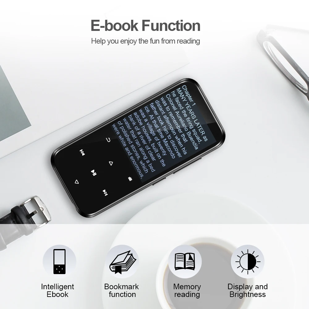 Мини MP3 плеер Hi Fi Bluetooth сенсорная кнопка наушники качество звука без потерь 16 ГБ
