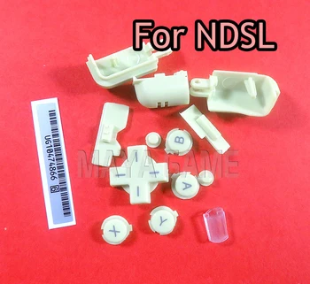 

10sets/lot Multi colors Replacement ABXY L R D Pad Cross Button Full Button Set For DS Lite NDSL Buttons key