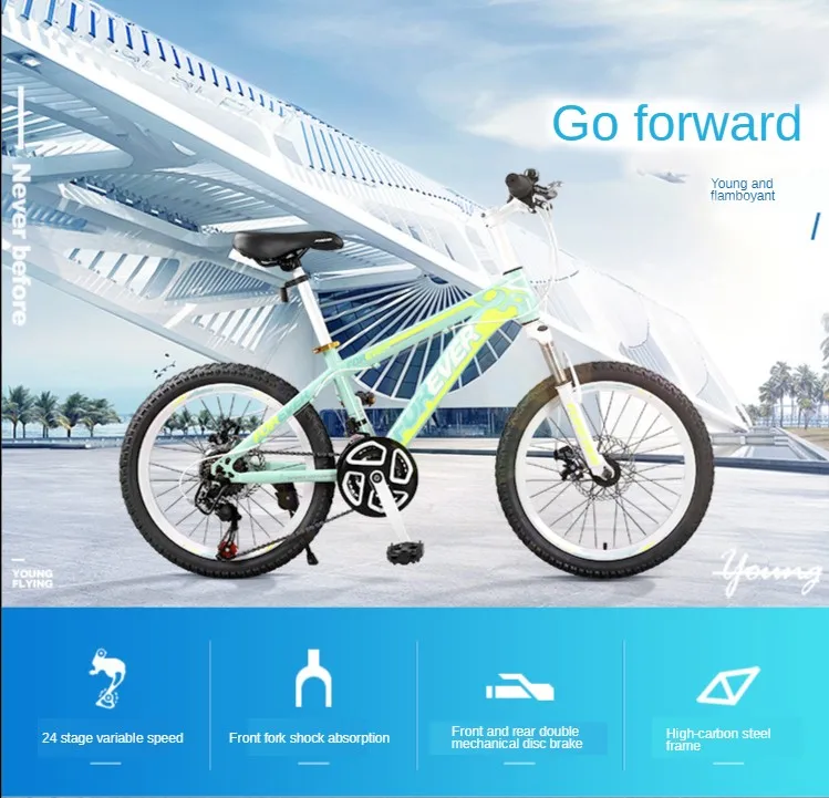 Mountain bike crianças 20 22 Polegada velocidade