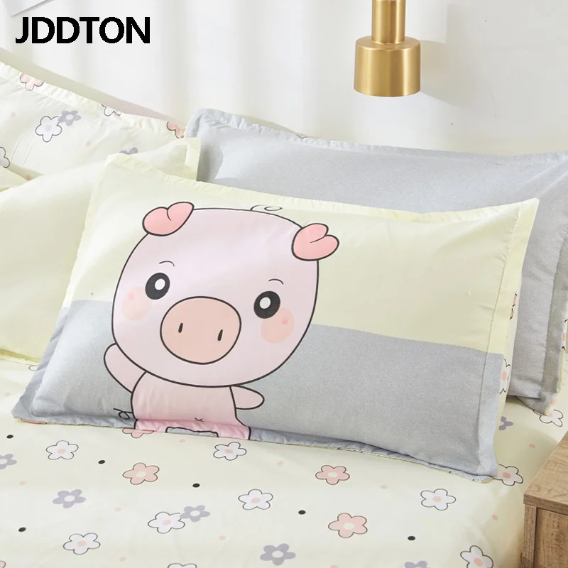 JDDTON классический Комплект постельного белья Happy Pink Pig постельное белье пододеяльник набор AB боковая Кровать Простыня Набор наволочка BE068