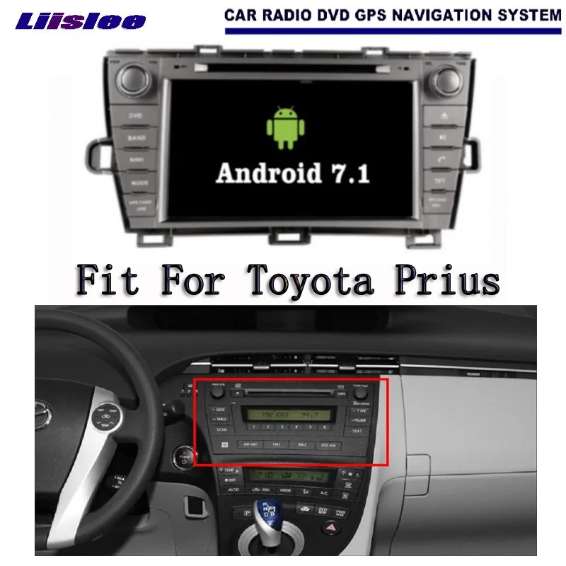 Liislee Android 7 1 2G RAM автомобиль для Toyota Prius LHD Радио Аудио Видео Мультимедиа DVD плеер WIFI