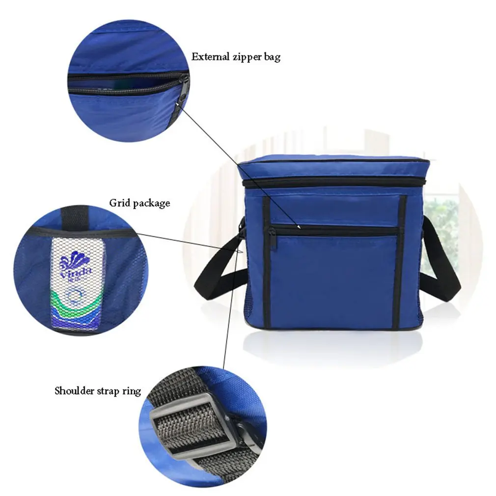Портативная сумка-холодильник для хранения пищевых продуктов для пикника, Термические изоляционные сумки, дорожные Нейлоновые женские сумки для обеда