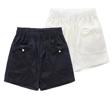 Новые летние шорты для девочек свободные шорты с черным бантом модные летние шорты хлопковые шорты для детей от 2 до 8 лет