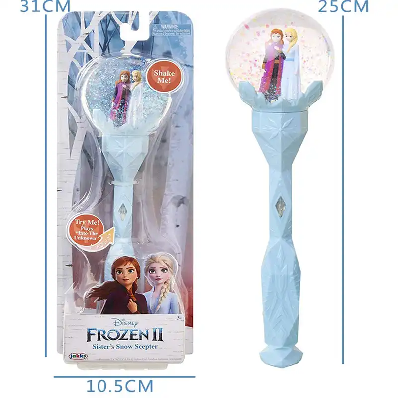 frozen elsa disney on ice light up glow snowflake wand toy